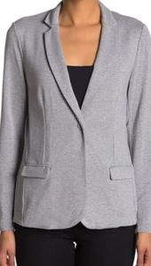 M Magaschoni Notch Lapel Knit Blazer